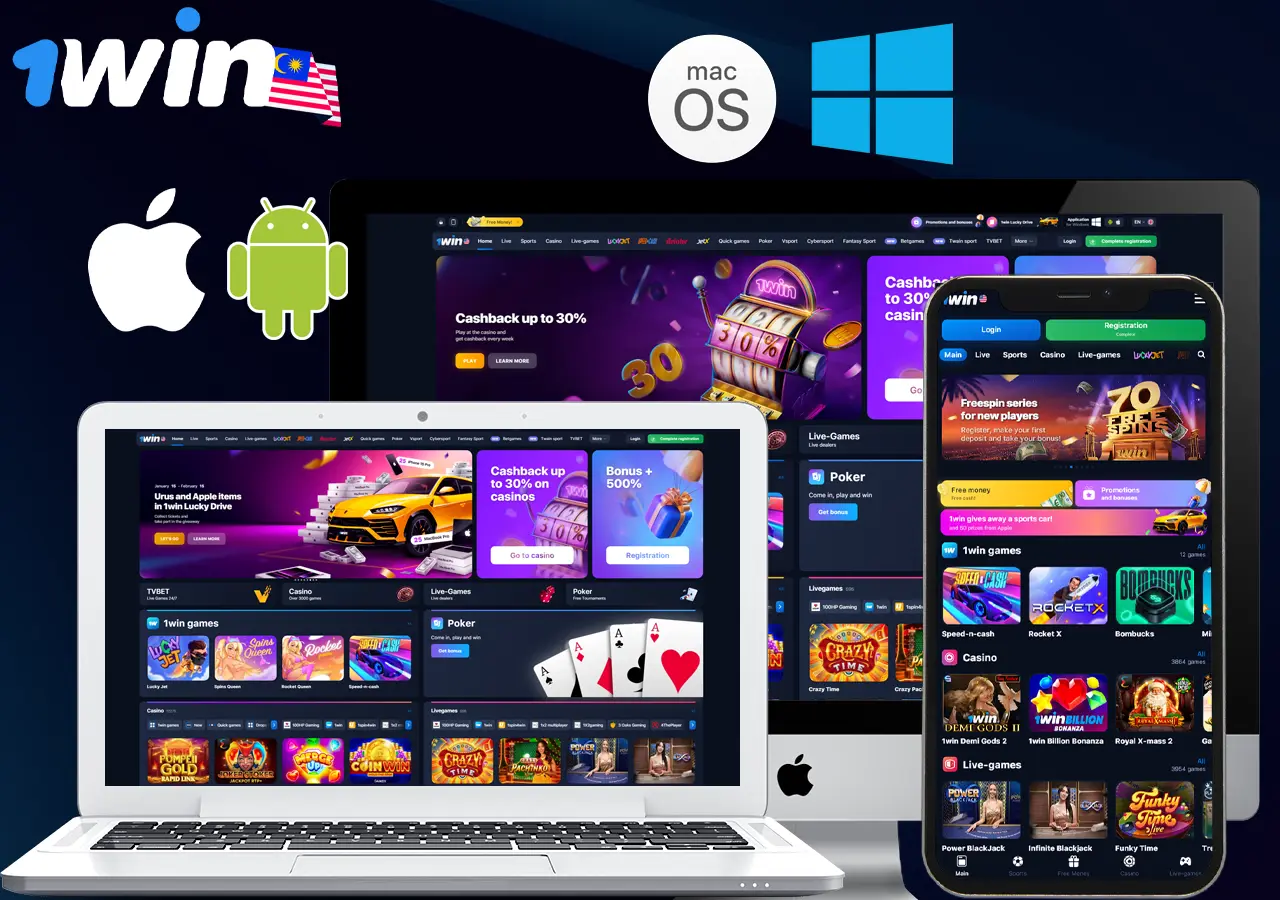Download the 1Win mobile app on Android and iOS