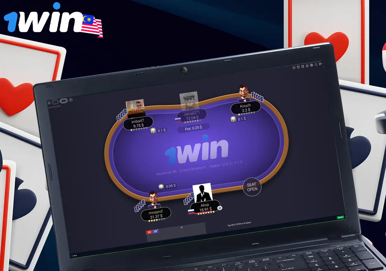 Join the Poker Room at 1Win